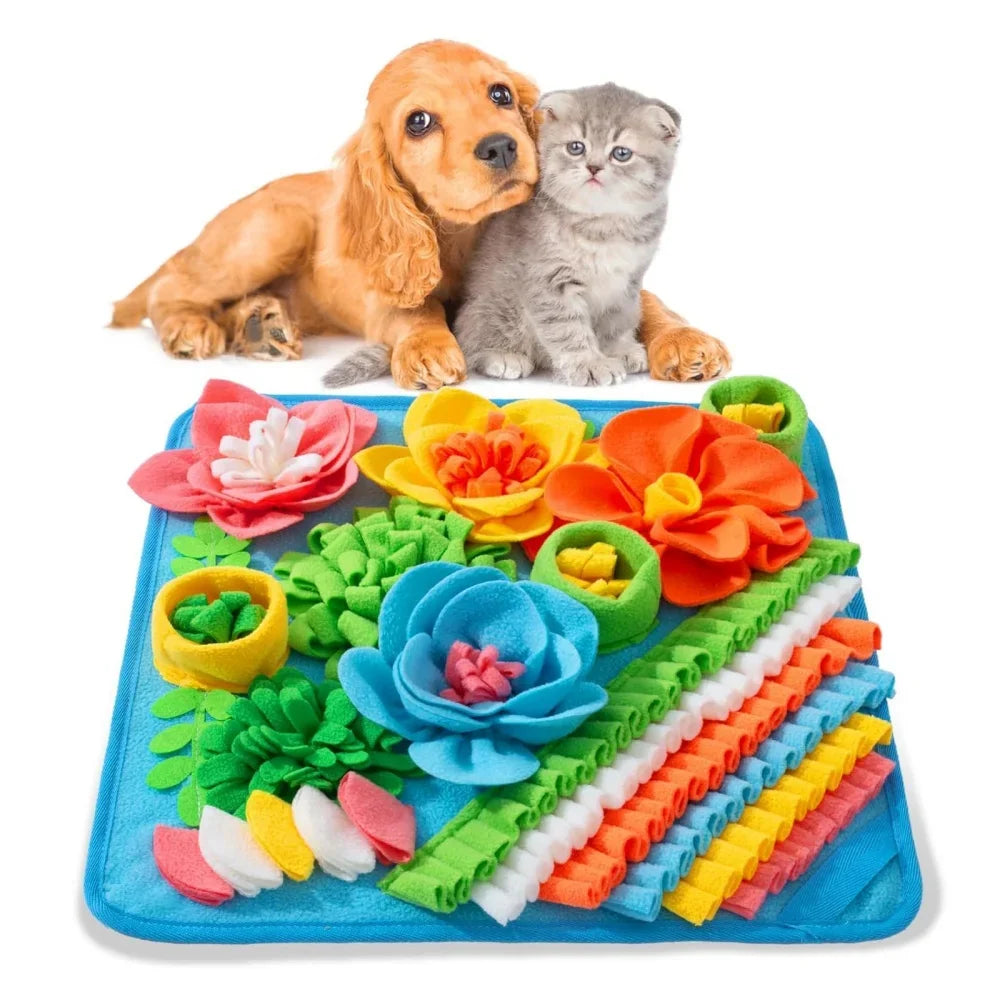 Interactive Pet Slow Food Puzzle Mat Feeding Blanket