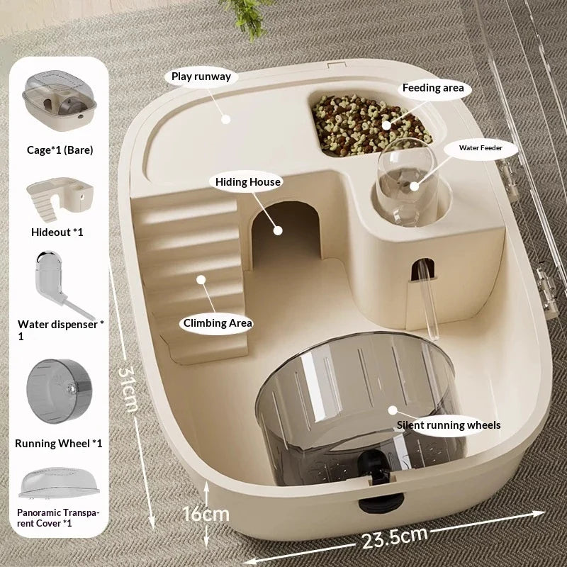 Luxury Large Capacity Hamster Golden Cage