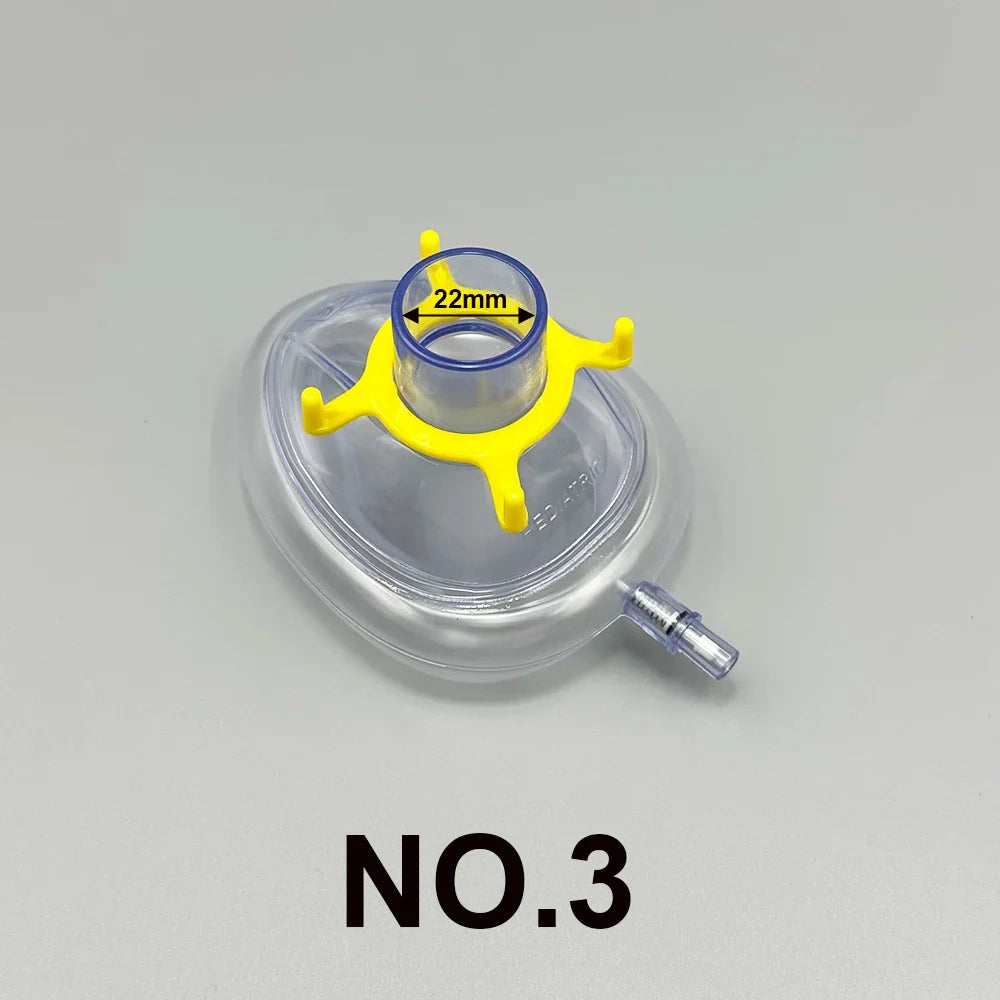 PVC Anesthesia Mask Sterilized Disposable Resuscitate Face – 6 Colors