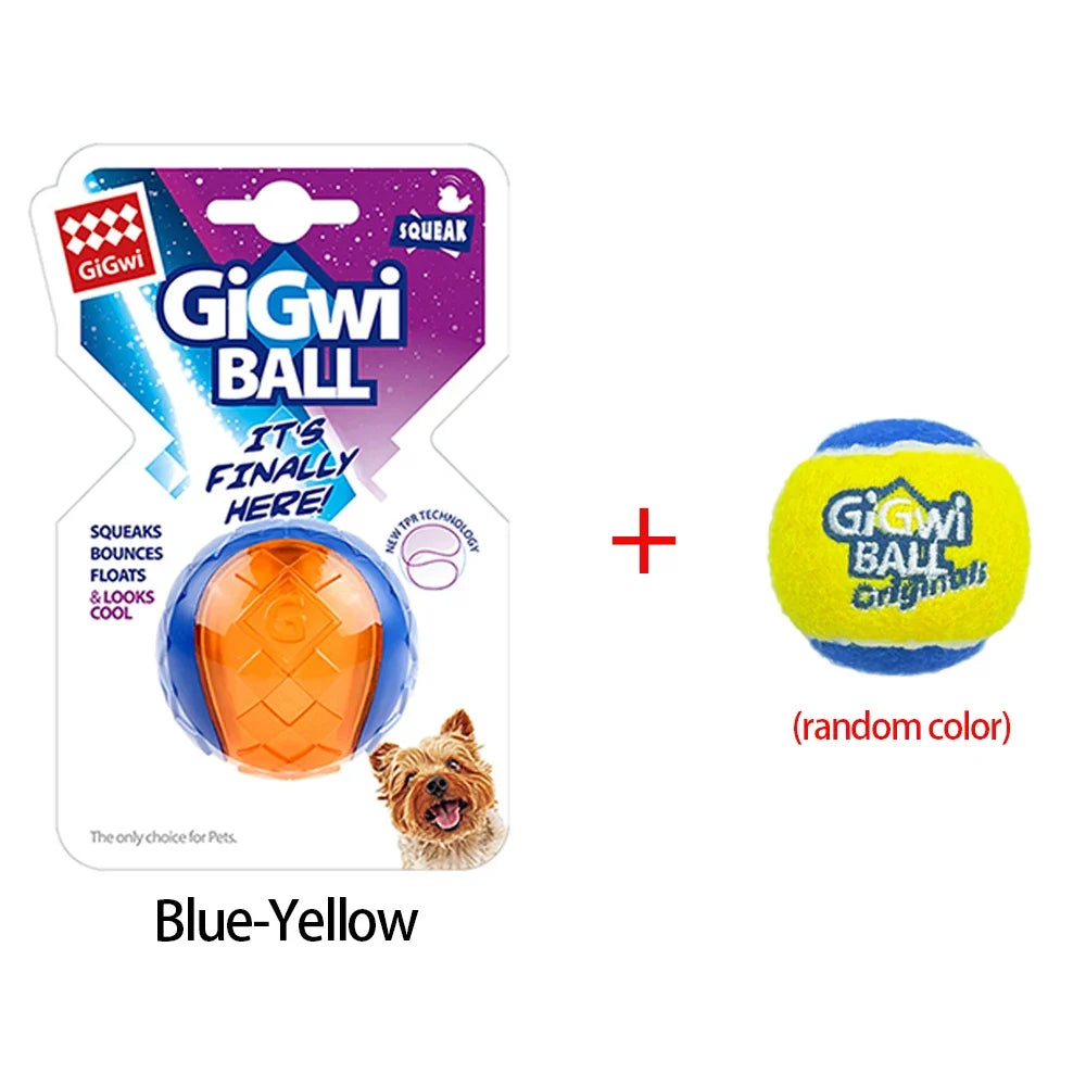 Rubber Dog Squeaky Toys Ball