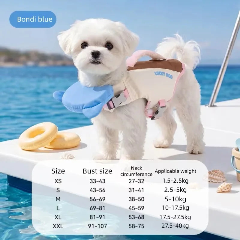 Summer Dog/Cat Life Jacket EPE Buoyancy Vest - MyPetDollar.com