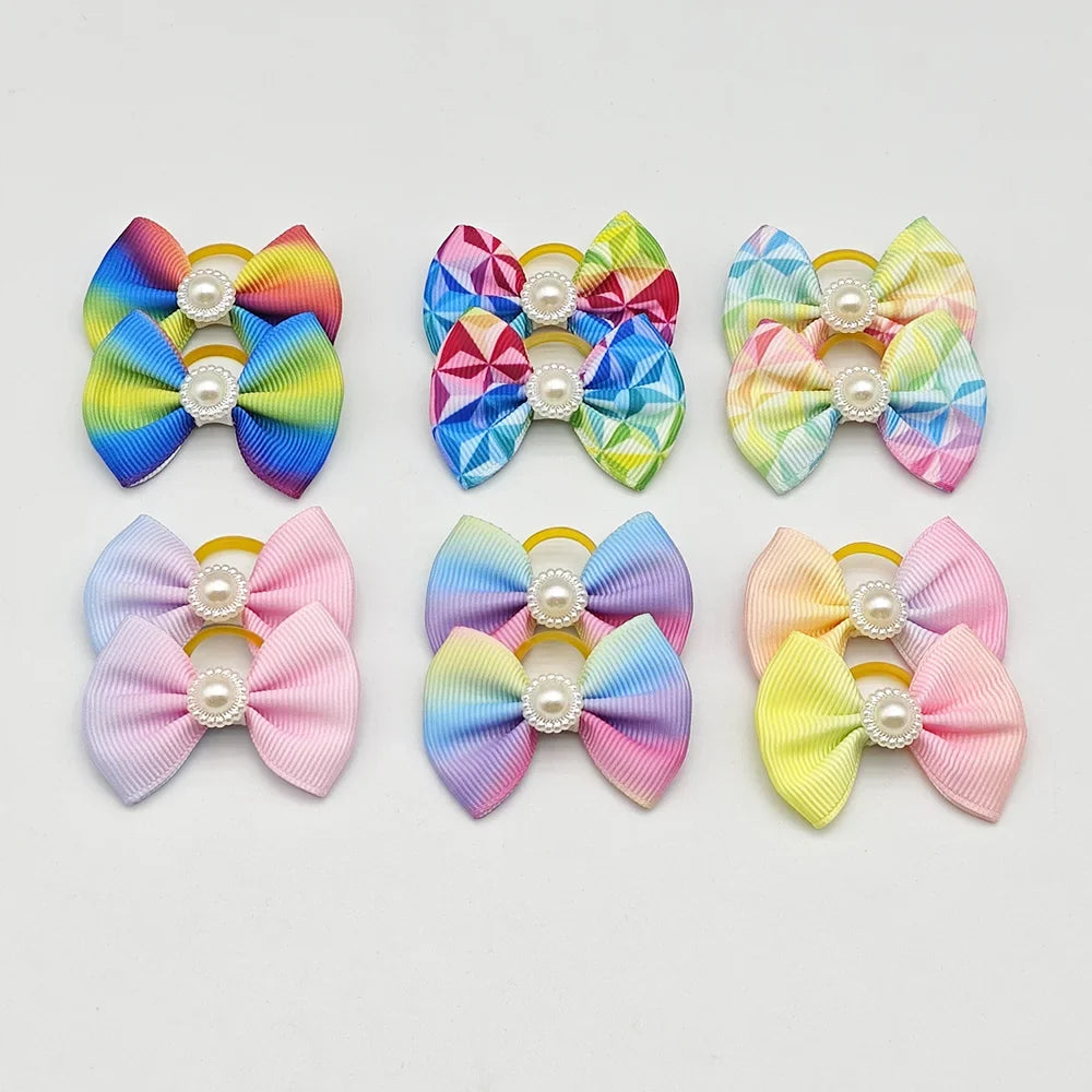 Hair Bows for Dog Grooming Accessories Puppy Clips