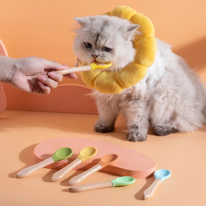 Multi - Color Pet Silicone Feeding Spoon - MyPetDollar.com