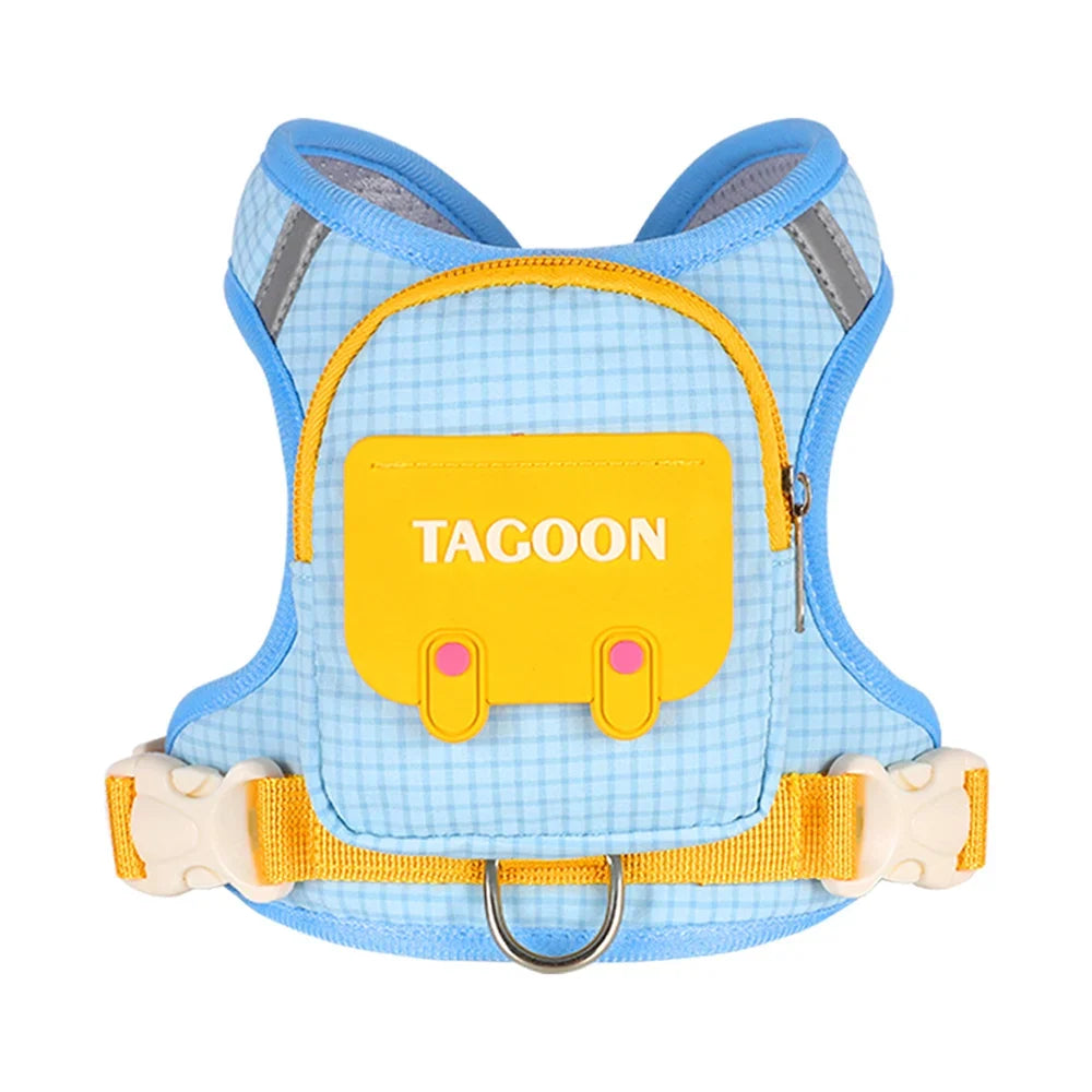 Cute Backpack Dog Harness with Leash, - MyPetDollar.com