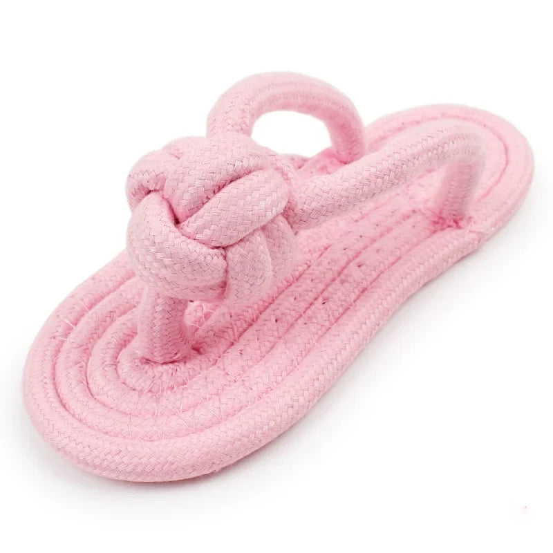 Durable Cotton Rope Slipper Knot Dog Chew Plaything – Dog Supplies
