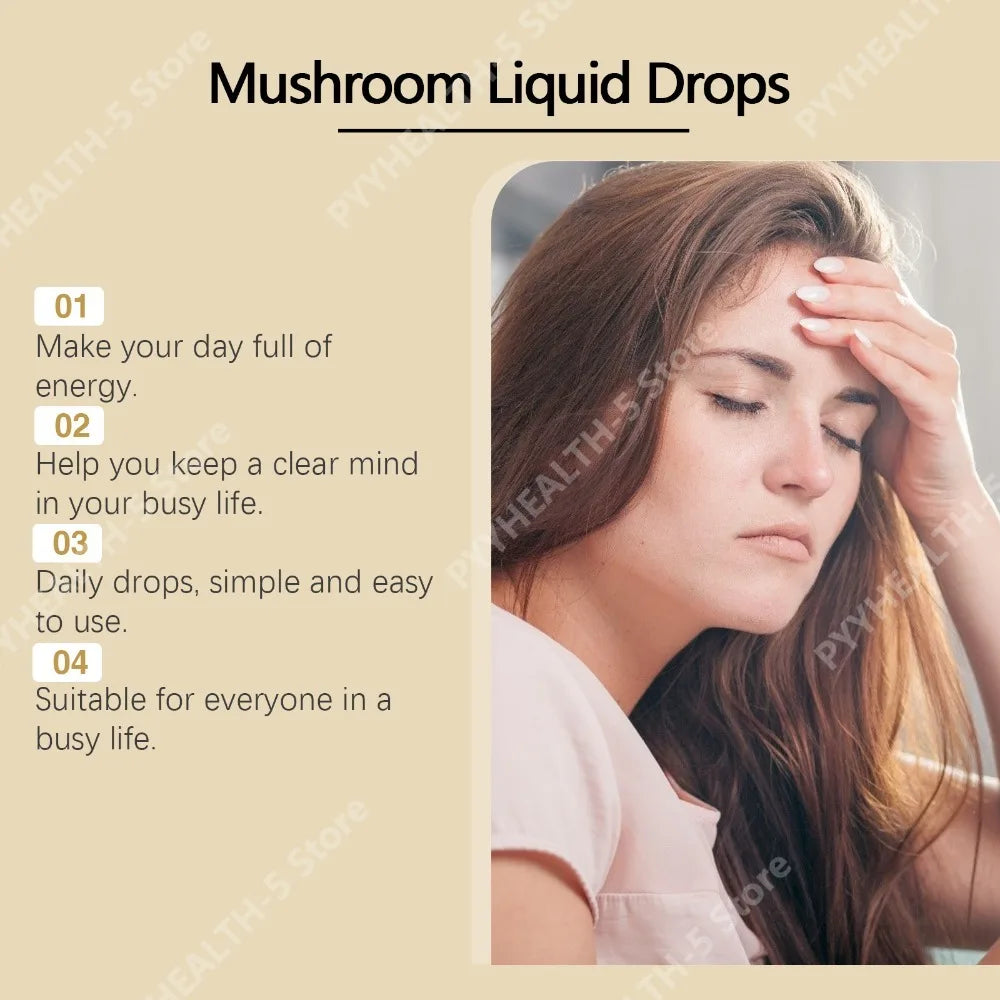 1000+mg Mushroom Liquid Drops 60ml with - MyPetDollar.com