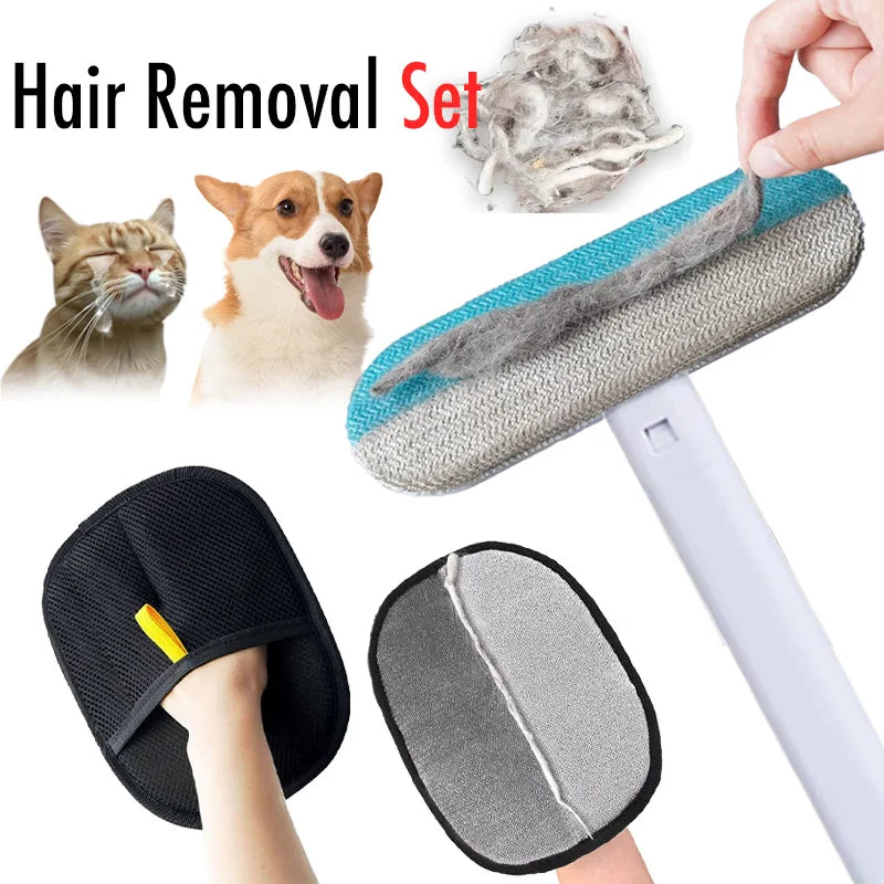 Pet Hair Removal Set Tool Reusable Static - MyPetDollar.com