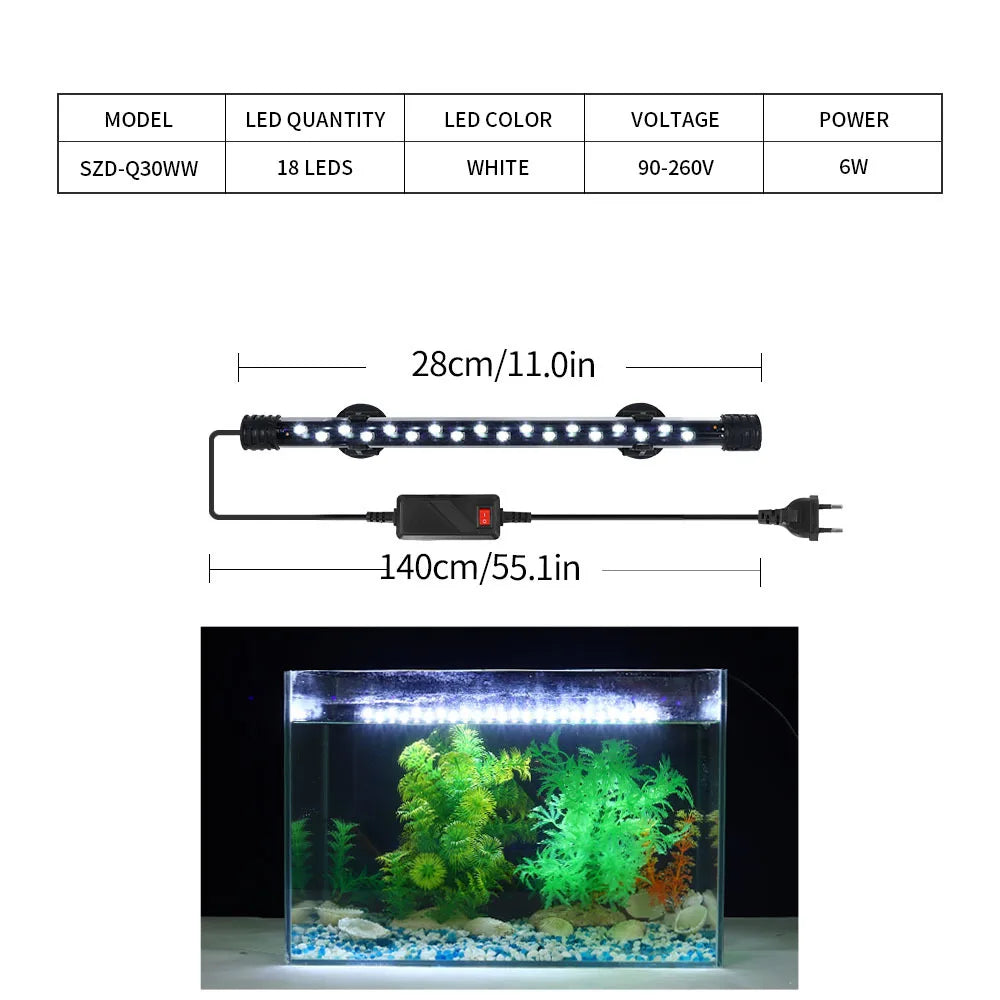 90-260V Aquarium Light LED Waterproof Fish - MyPetDollar.com