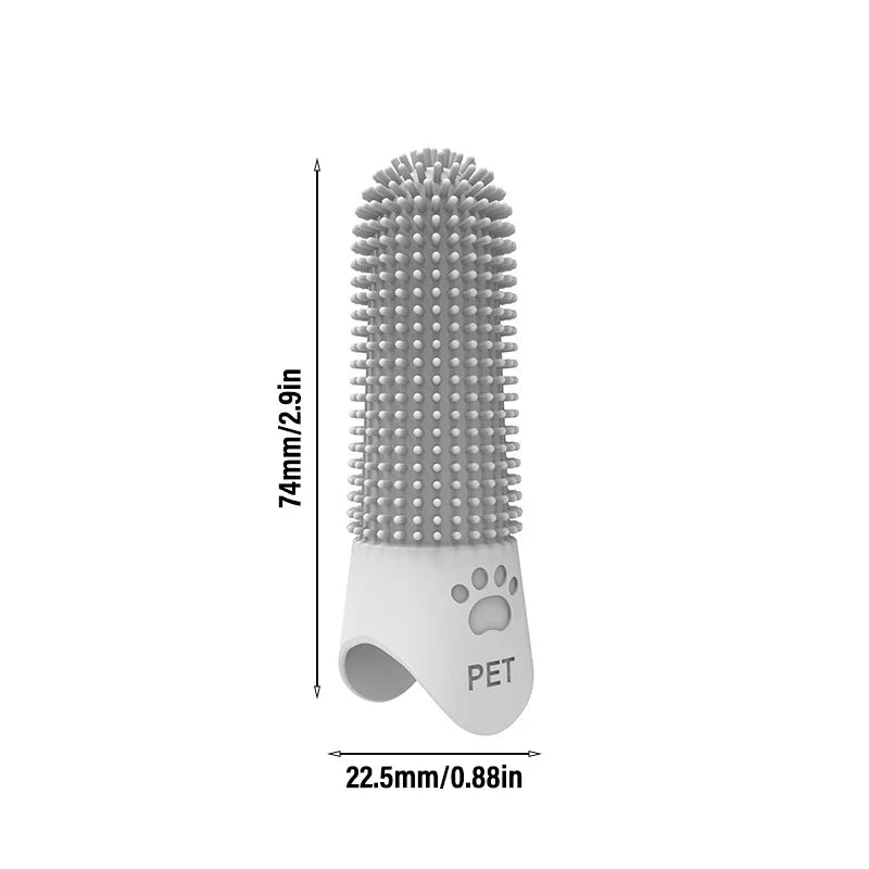 Soft Silicone Dog Toothbrush 360° Finger - MyPetDollar.com
