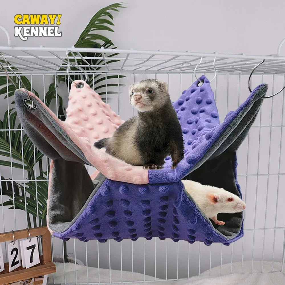 Winter Warm Pet Hanging Bed Contrast Color - MyPetDollar.com
