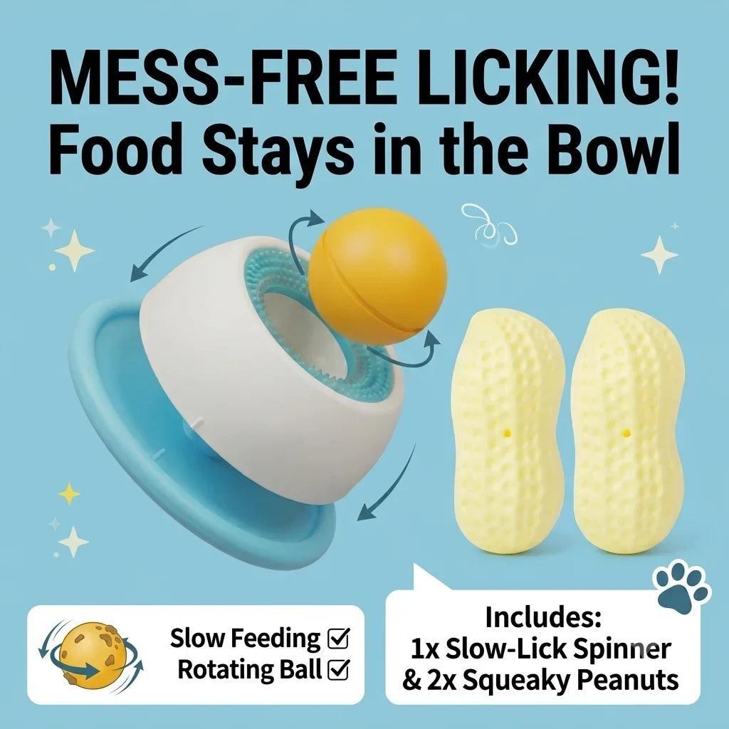 Pet Lick Feeder Bowl, Non-Slip Slow Feeder - MyPetDollar.com