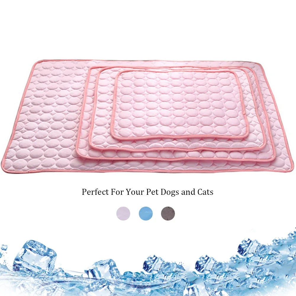 5 sizes Cushion Cool Ice Silk Cold Bed - MyPetDollar.com