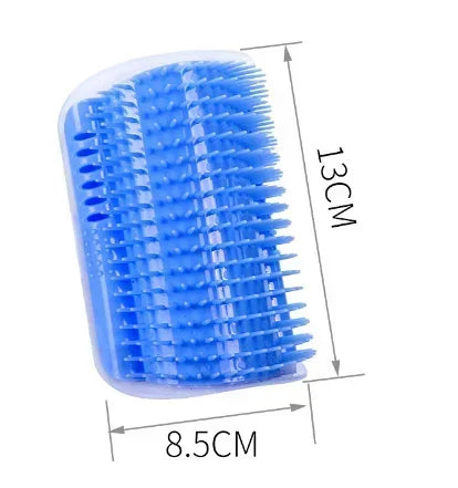 Soft Cat Self Groomer with Catnip Wall Corner Massage Comb – 9 Colors