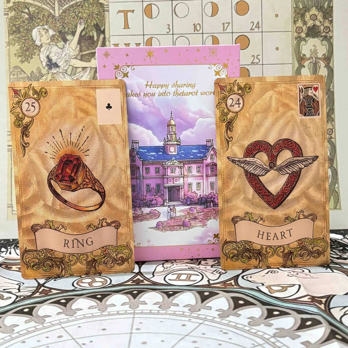 12*7cm Old Style Lenormand Oracle Cards 38 - MyPetDollar.com
