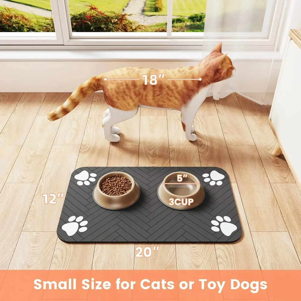 Pet Feeding Mat-Absorbent Pet Placemat - MyPetDollar.com