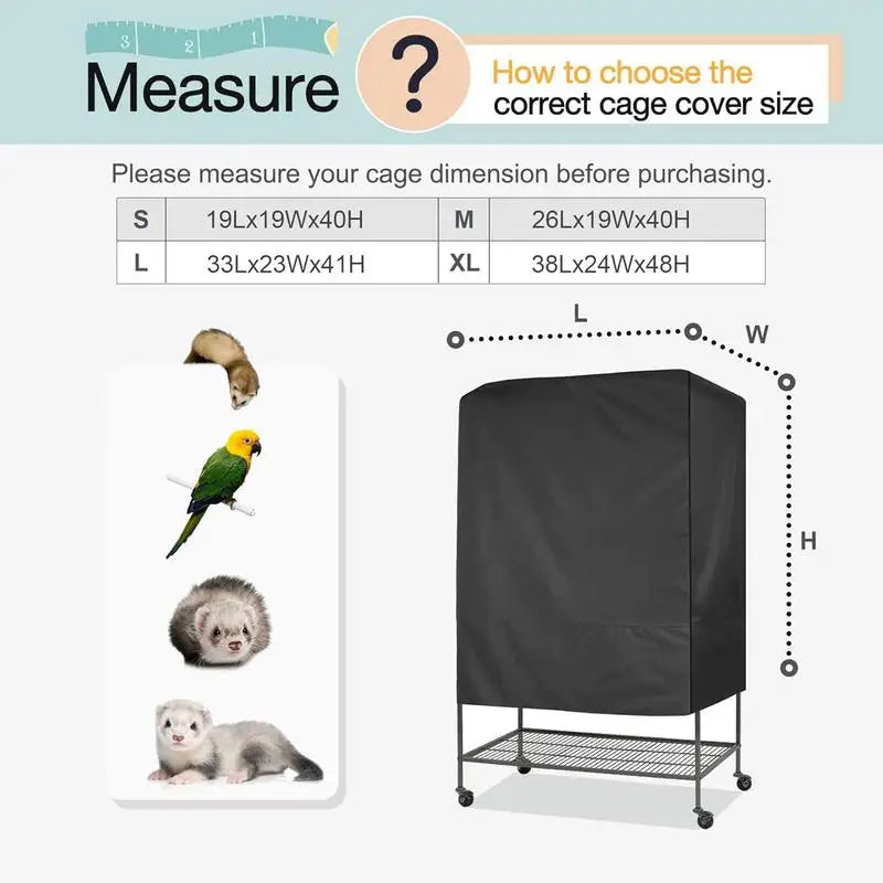 New Bird Cage Cover Washable Good Night Bird - MyPetDollar.com