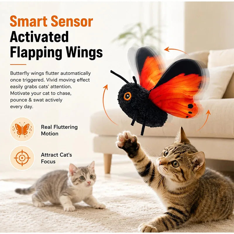 Intelligent Induction Flapping Butterfly Toy - MyPetDollar.com