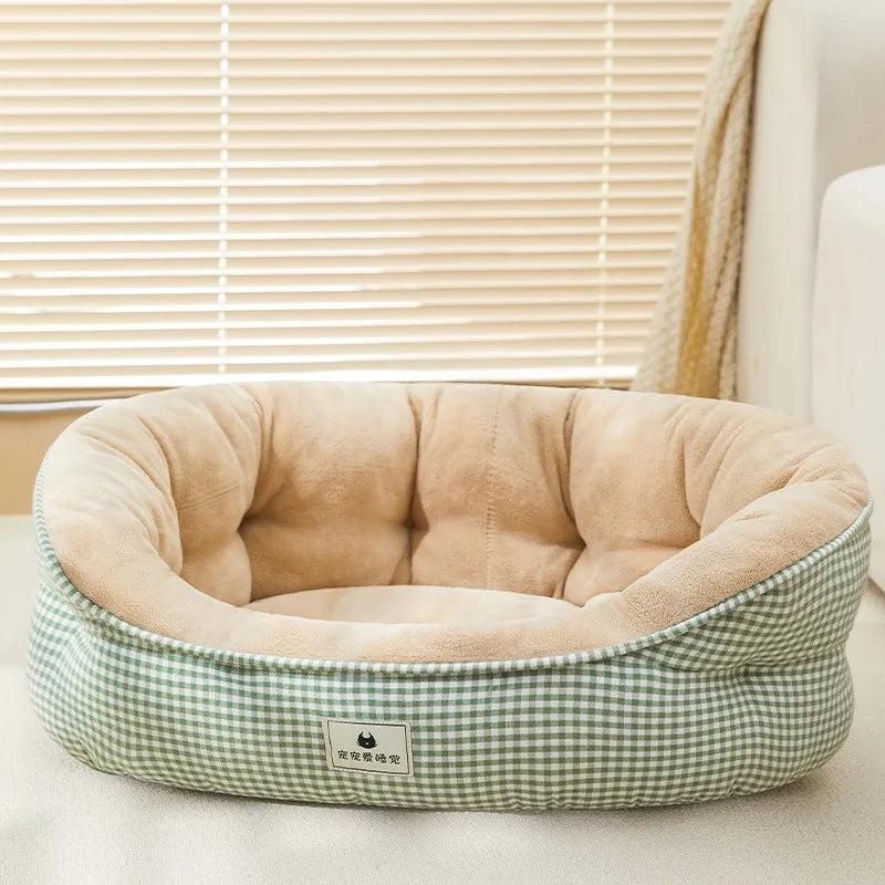Bed for Dog & Cat Rotundity Plush Kennel – Multiple Sizes & Colors