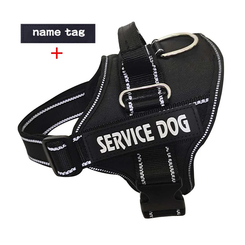 Nylon Dog Harness Personalized Reflective - MyPetDollar.com