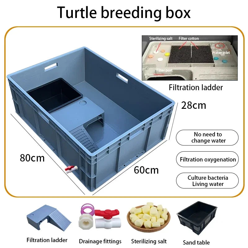 Household Terrariums Large Turtle Breeding Box for Reptiles