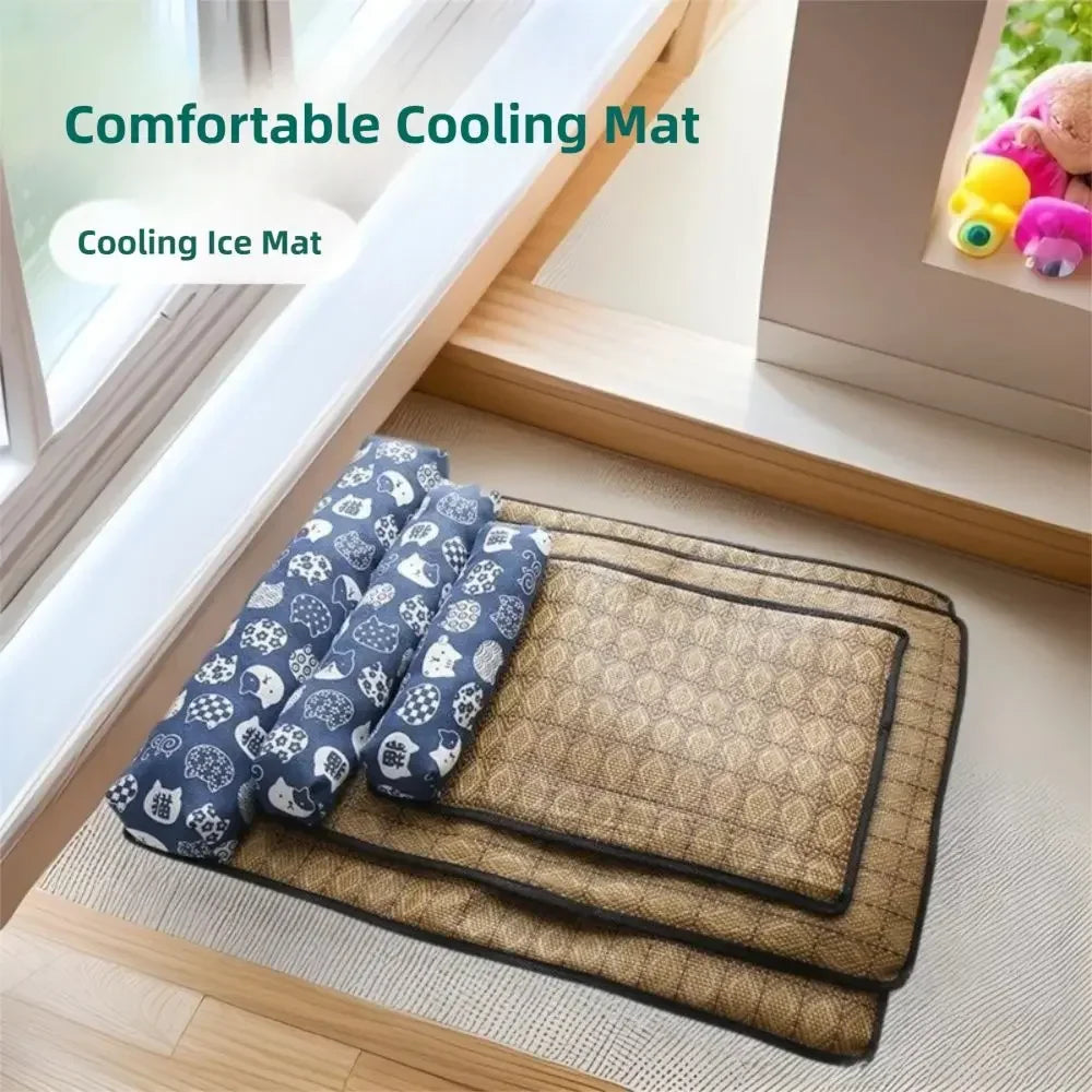 Safe Cute Print Pet Cooling Mats Washable - MyPetDollar.com