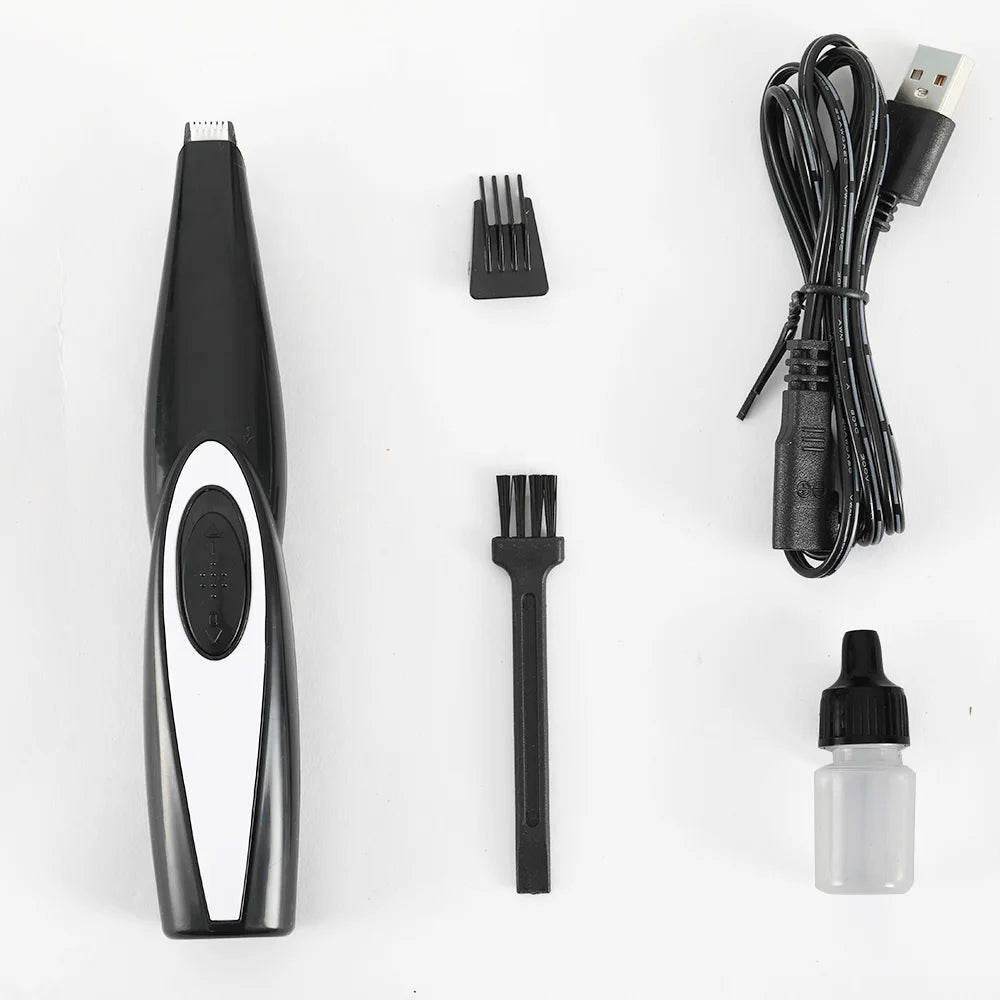 USB Rechargeable Pet Hair Trimmer for Dogs & Cats Clipper