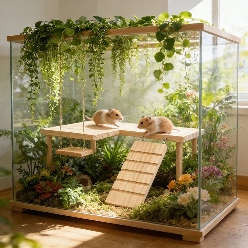Hamster Wooden Sturdy Platform JumpingBoard - MyPetDollar.com