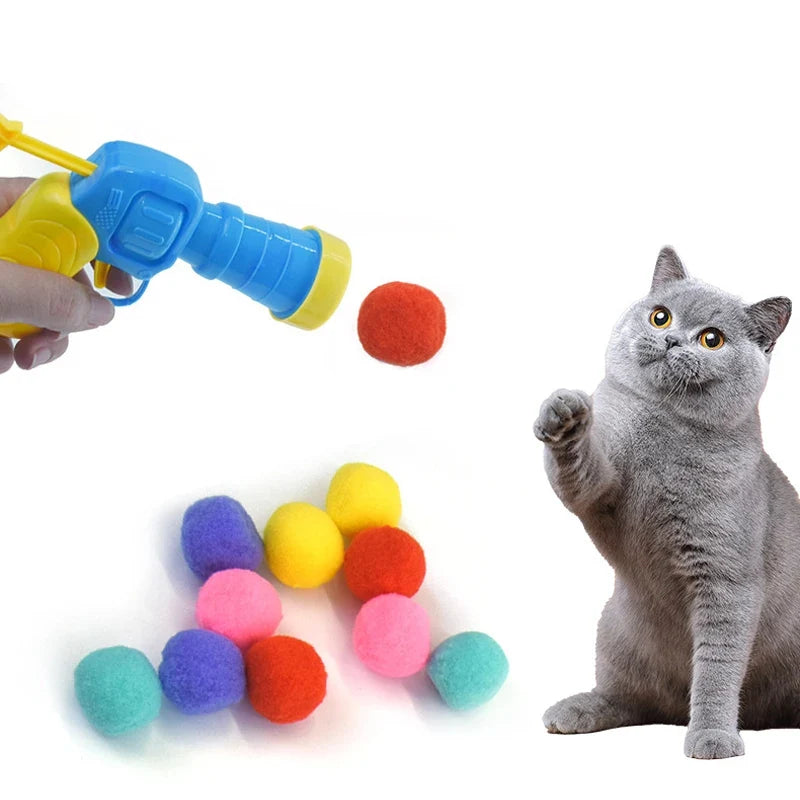 Cat Plush Ball Shooting Gun Relieving - MyPetDollar.com