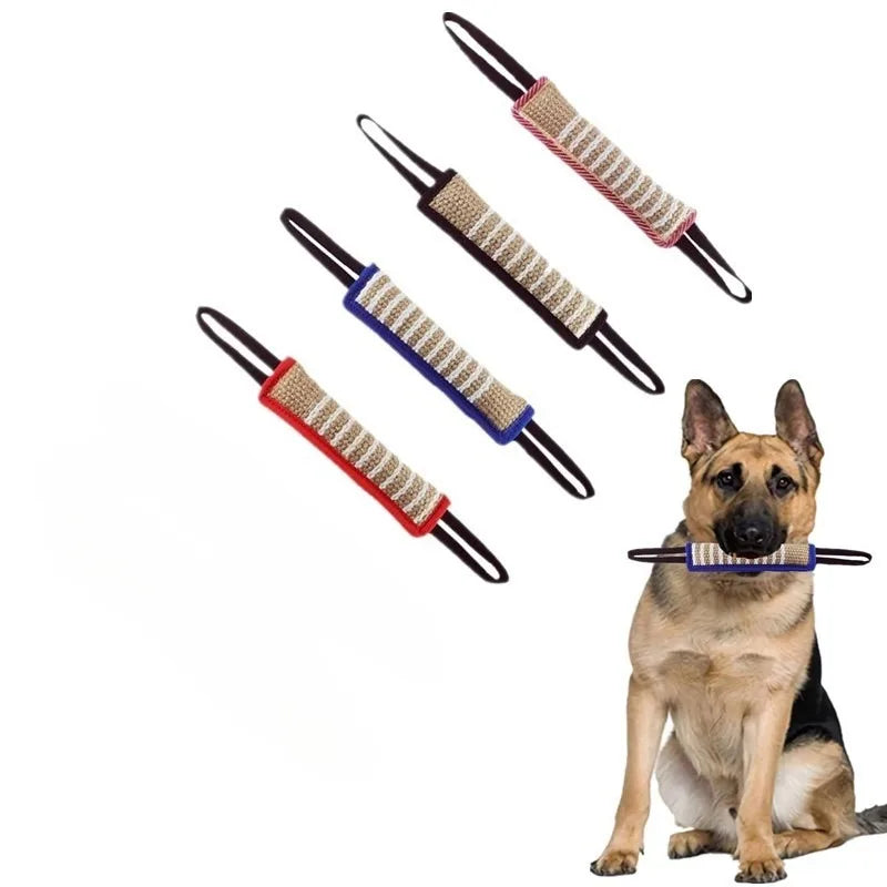Tug Toy for Dogs Jute with 2 Strong Handles - MyPetDollar.com