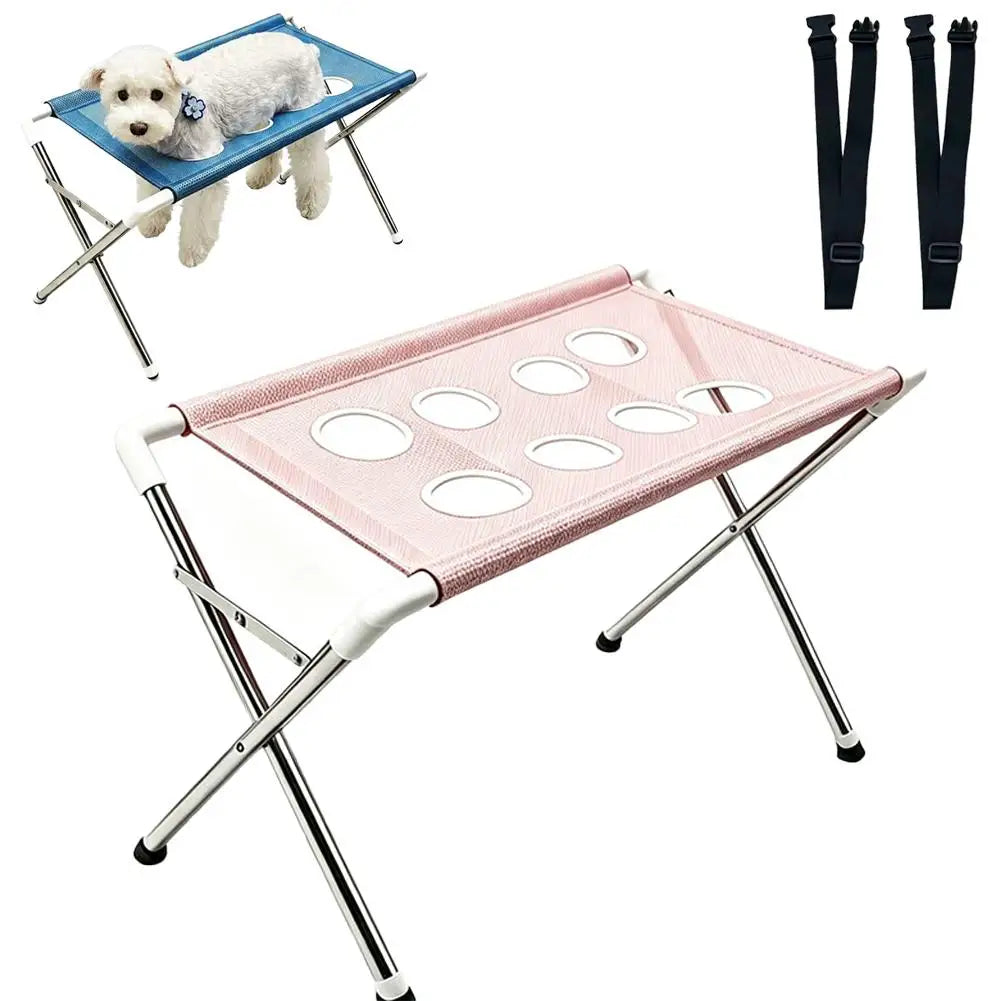 Breathable Mesh Pet Bath Stand – Cat Supplies
