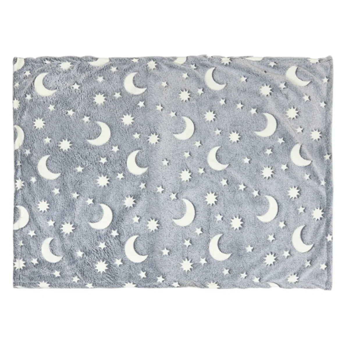Plush Star Moon Dog Throw Blanket Glow in the Dark Pet – Dog Supplies