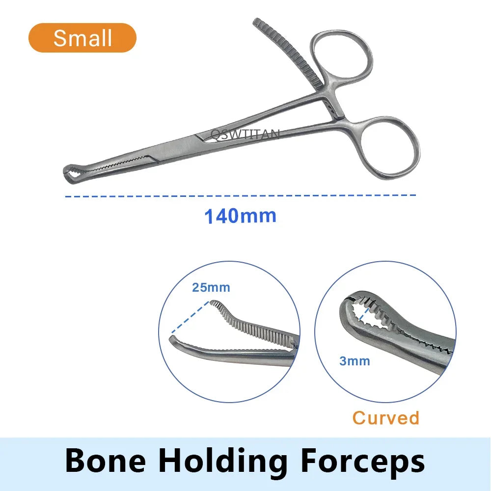 Small Serrated Bone Holding Forceps Orthopedic Mini Clamp – Dog Supplies
