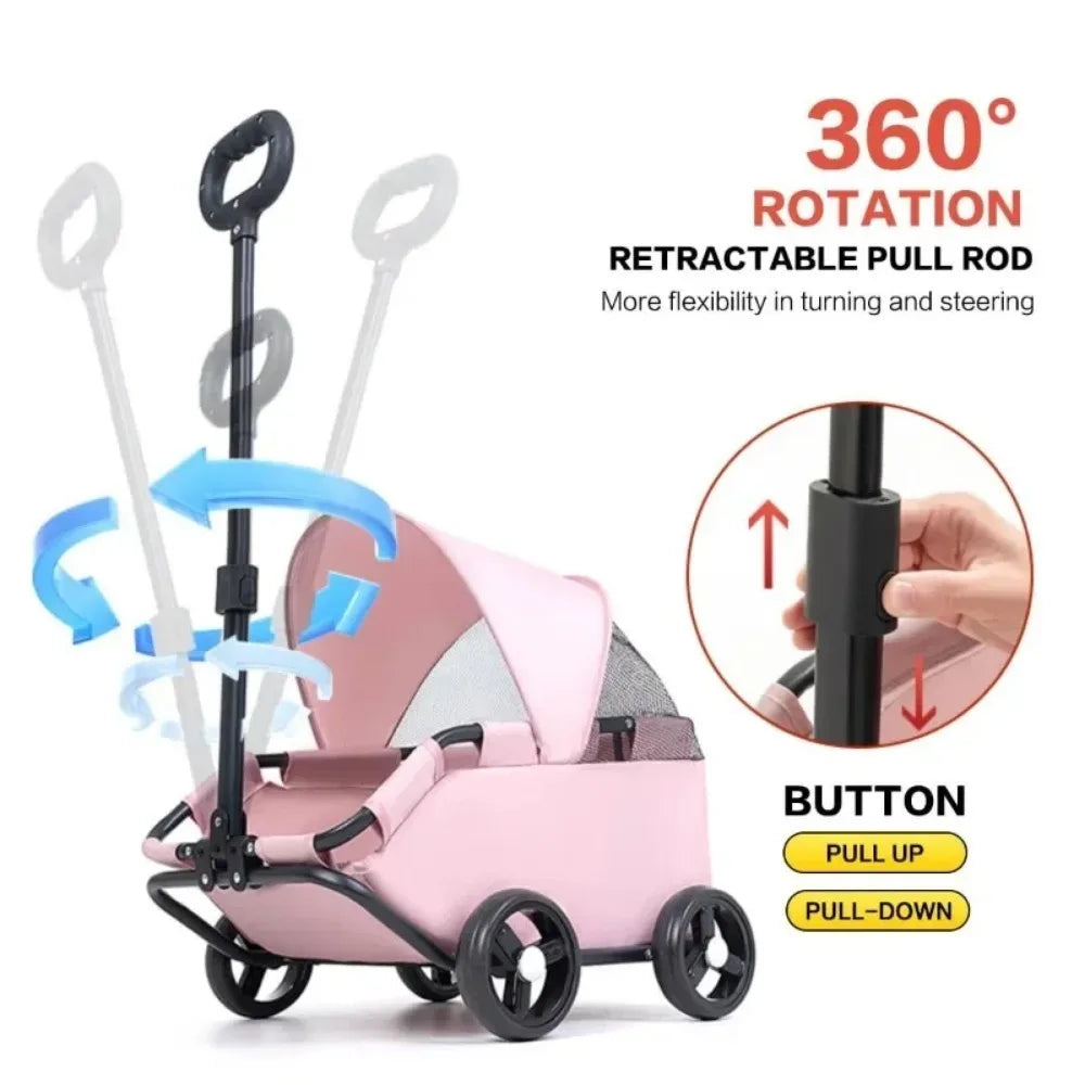 Foldable Portable Pet Stroller Manual - MyPetDollar.com