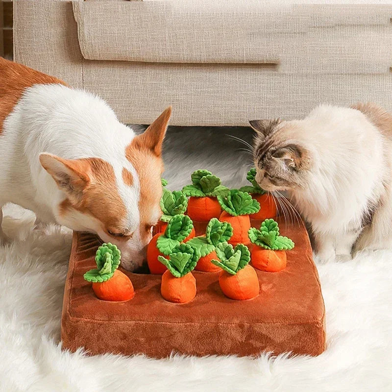 Dog Toys Snuffle Mat for Pet Plush Carrot - MyPetDollar.com