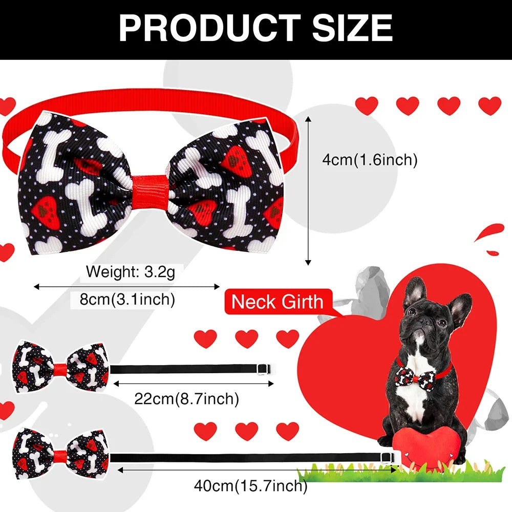 50/100pcs Bluk Dog Bow tie Fashion Small Dog - MyPetDollar.com