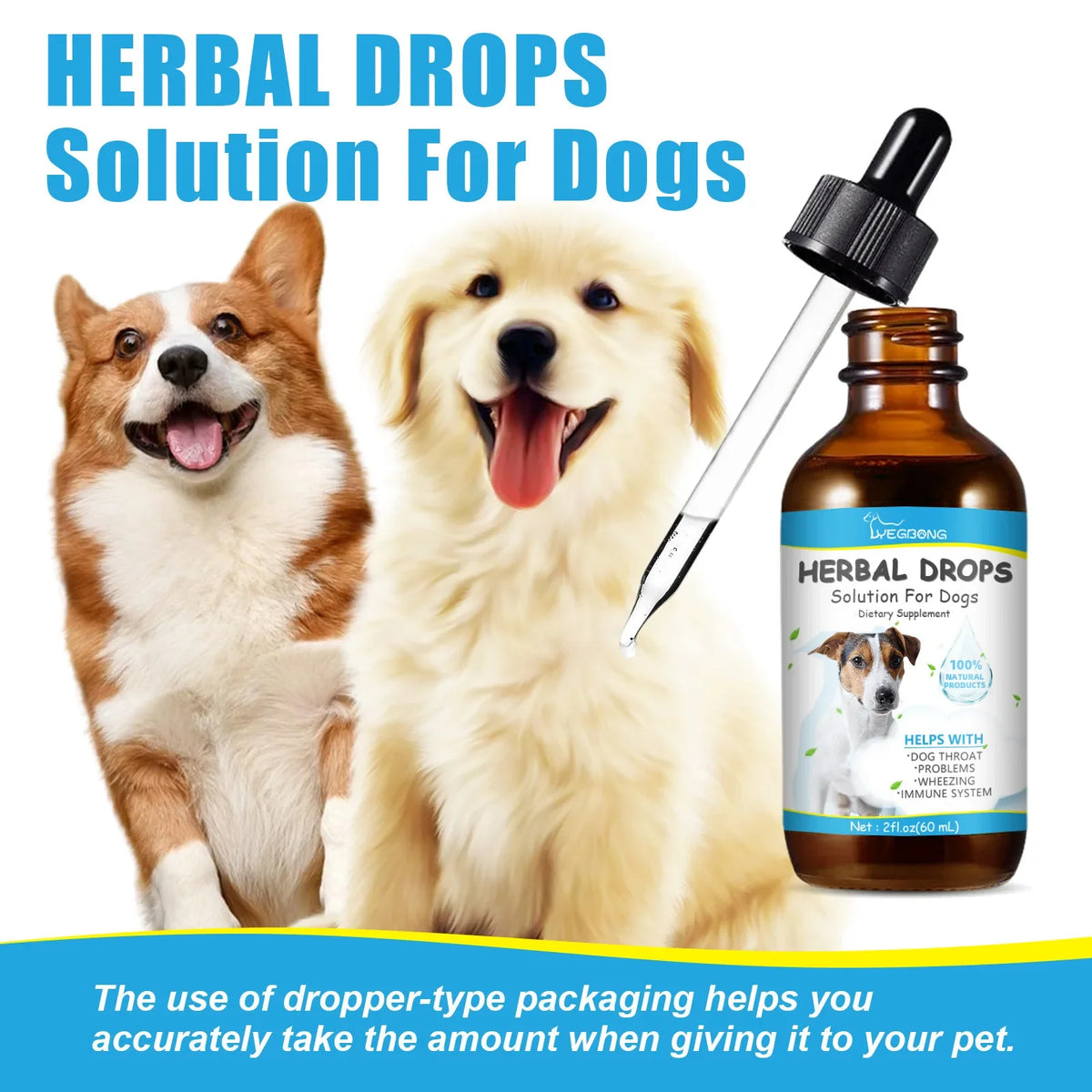 Yegbong Pet Cough Herbal Drops Soother - MyPetDollar.com