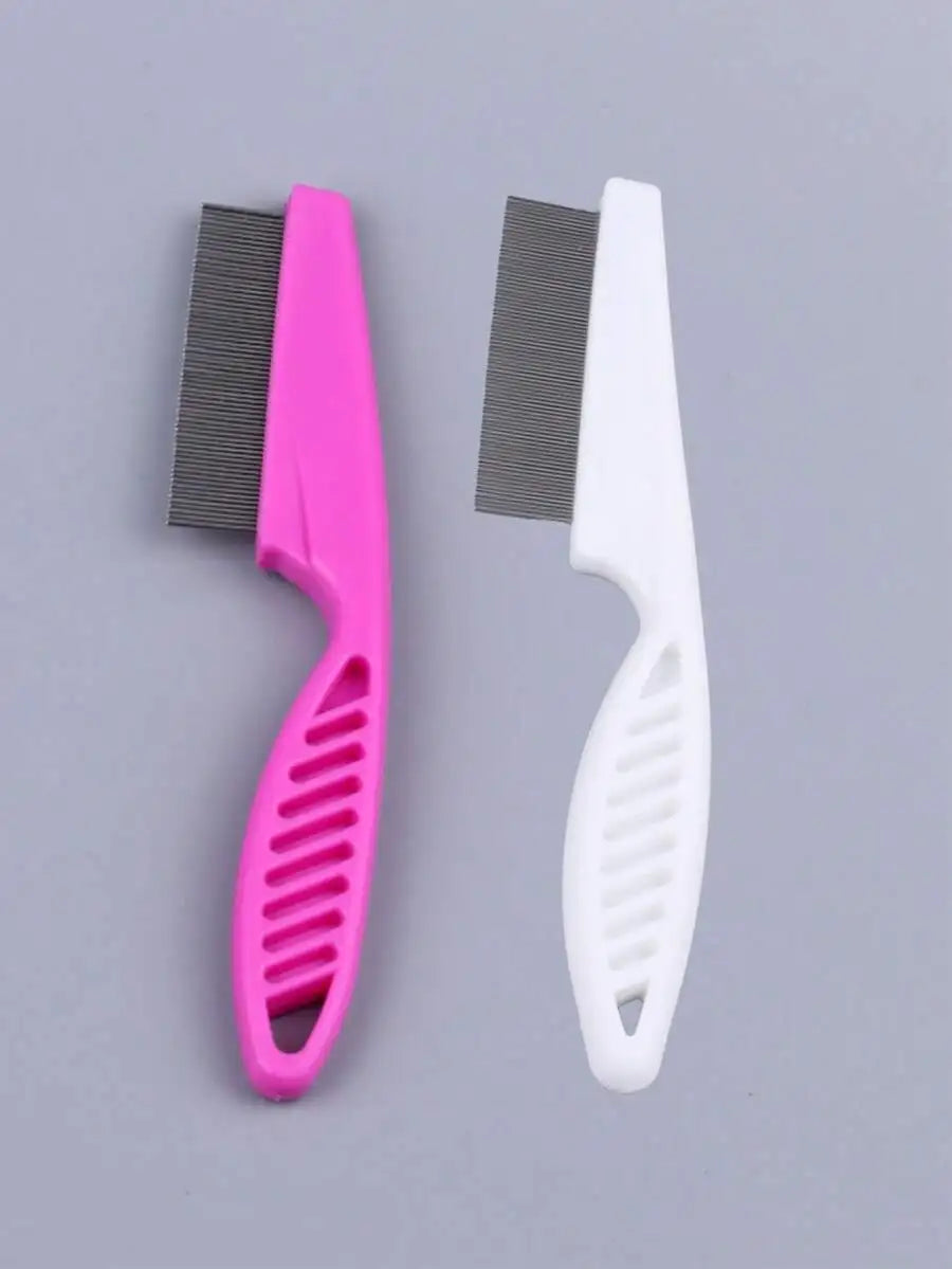 Pet Tear Stain & Flea Comb Fine Tooth Stainless Steel Grooming – Dog Supplies