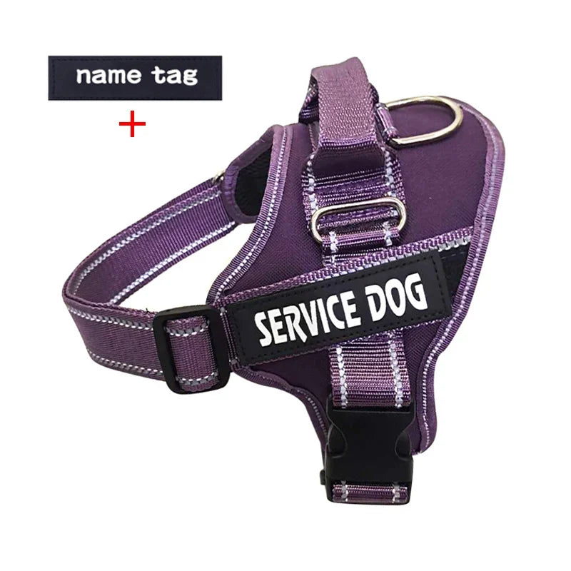 Nylon Dog Harness Personalized Reflective - MyPetDollar.com