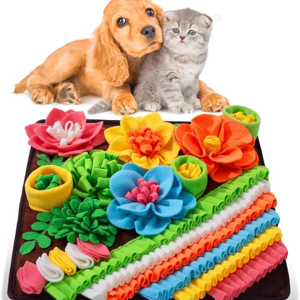 Pet Slow Food Puzzle Mat Pet Feeding Blanket - MyPetDollar.com