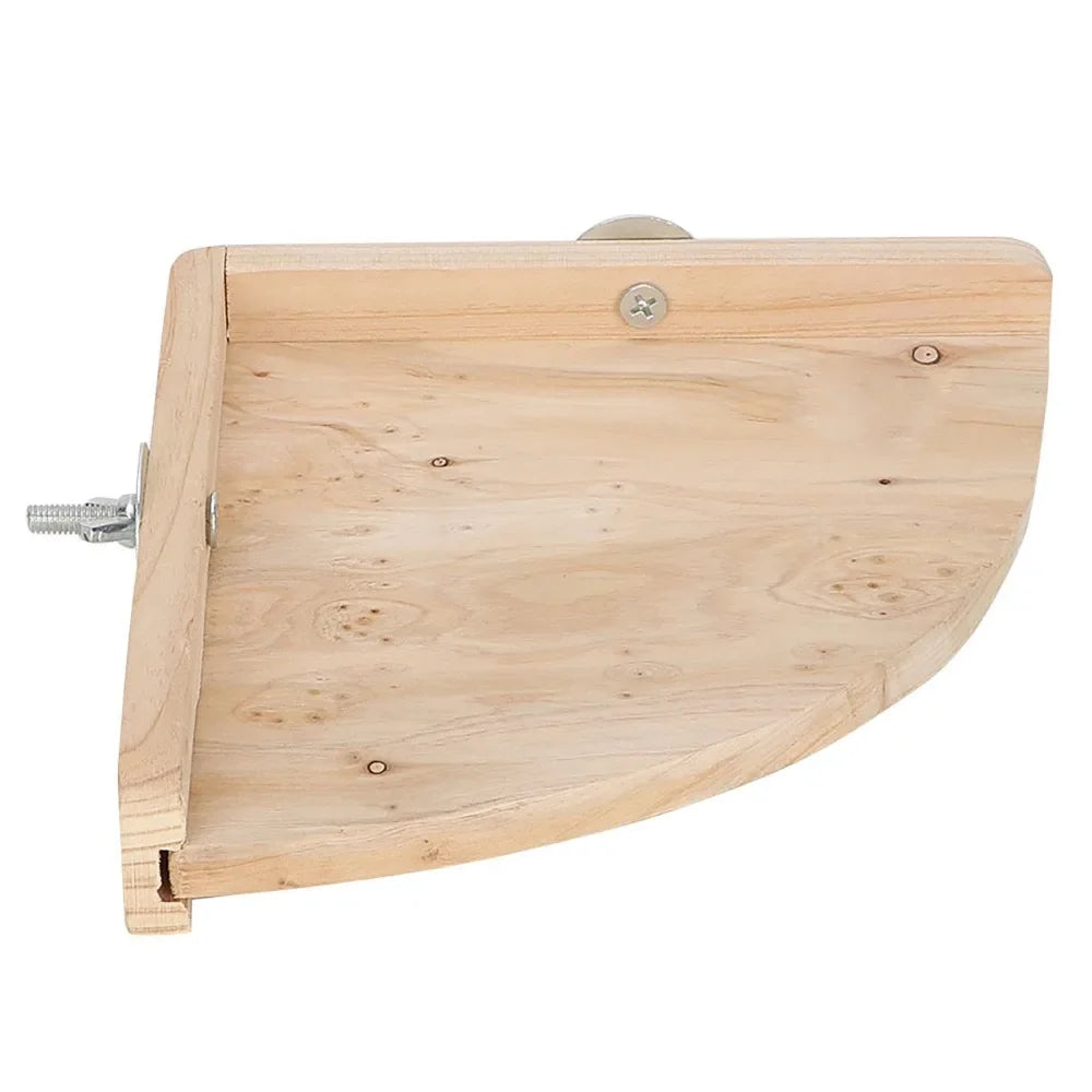 Durable Wood Wooden Corner Platform - MyPetDollar.com