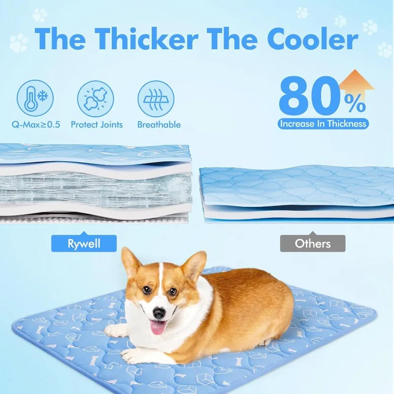 Large Pet Cooling Mat for Summer Heat Relief - MyPetDollar.com