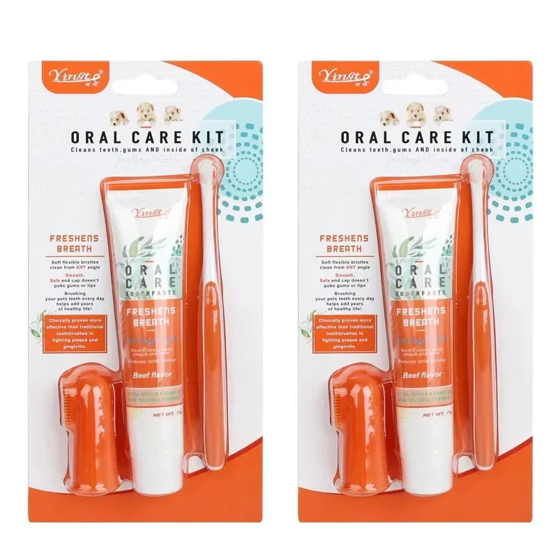 Universal Toothpaste Toothbrush Set Dog Gum Care Products Kit