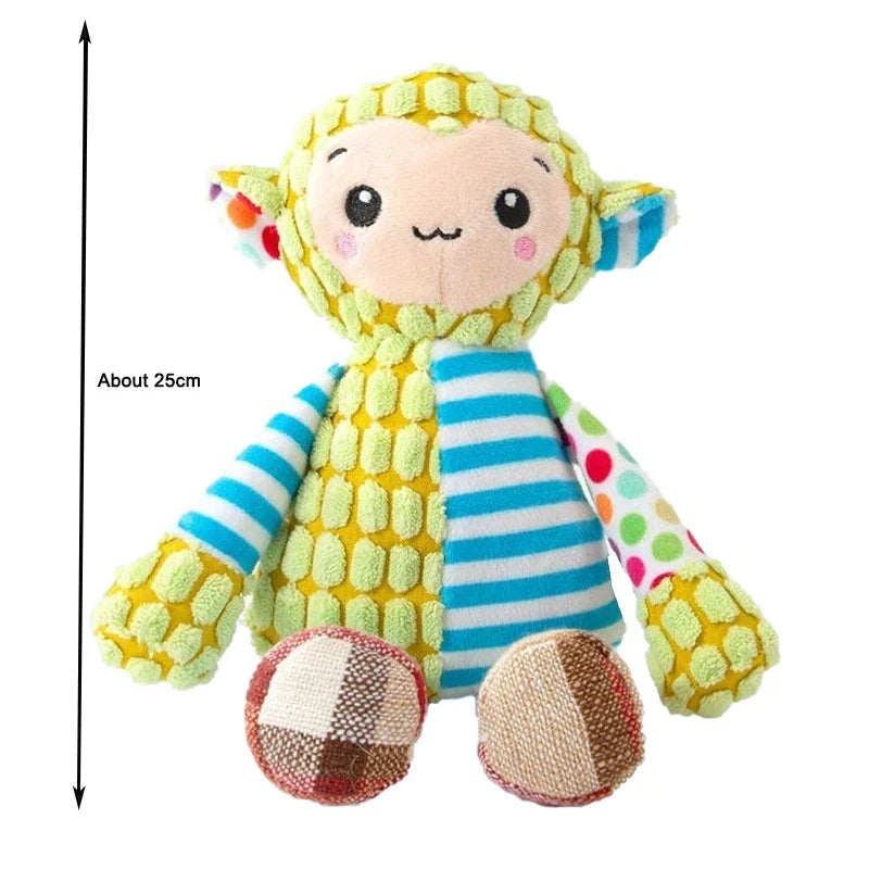 Dog & Cat Squeaky Plaything Animals Shape Pet Plush, Interactive