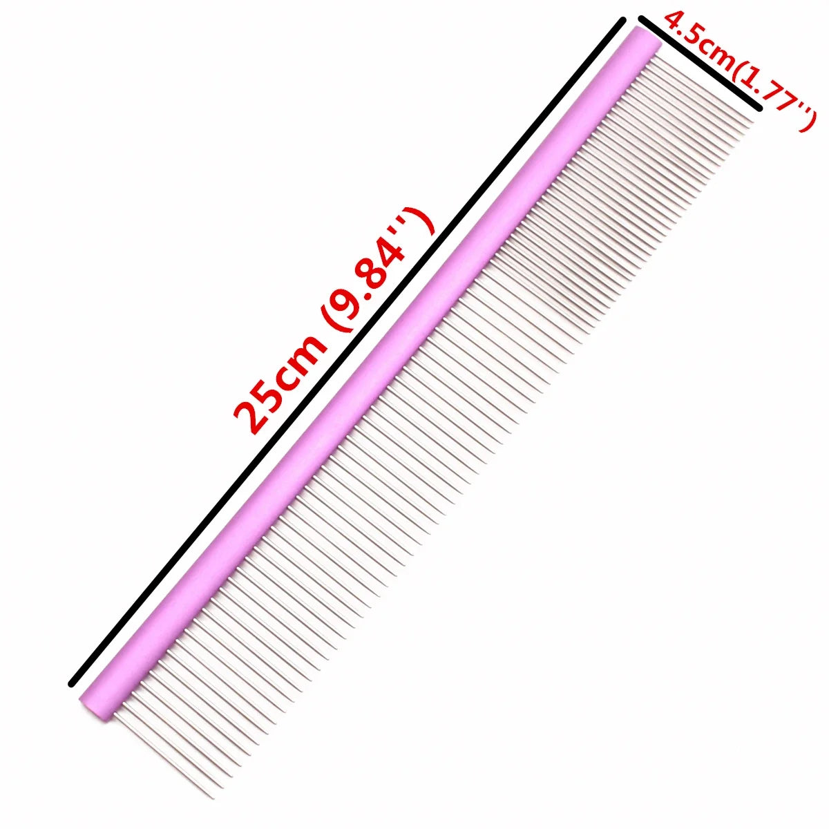 Pet Comb Aluminium Handle Dog Grooming – 15 Colors