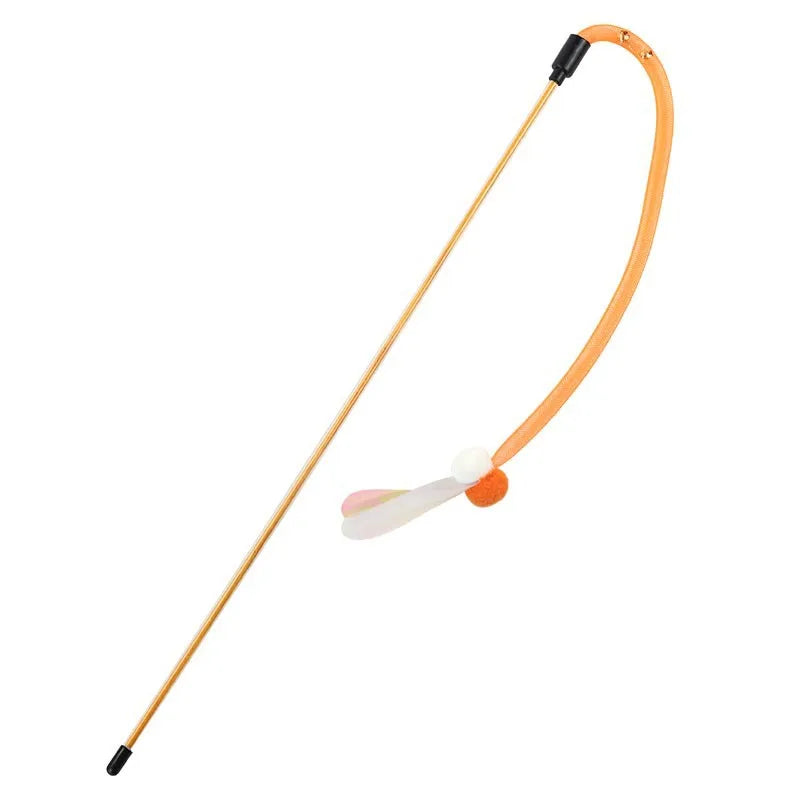 Interactive Cat Plaything Butterfly Stick Elastic Net