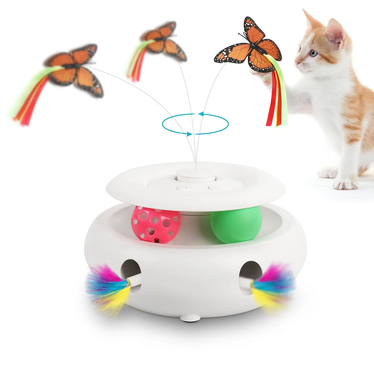 Rechargeable Interactive Cat Toy Automatic for Indoor 3 – Cat Toys & Play