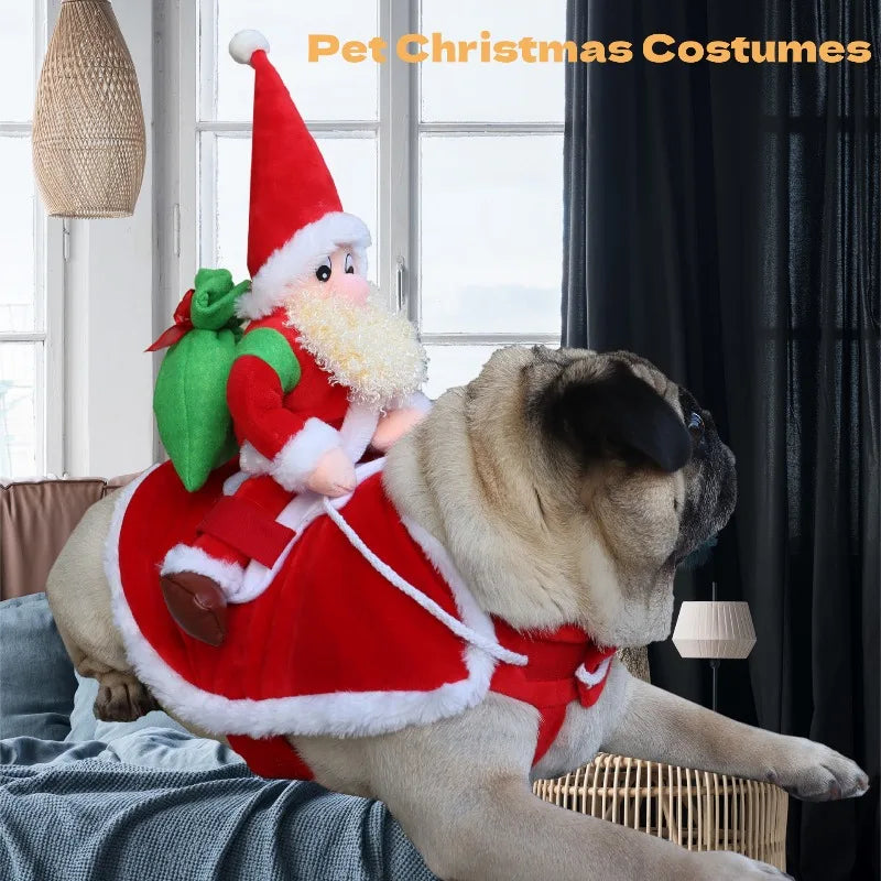 Santa Claus Pet Costumes, Holiday Party - MyPetDollar.com