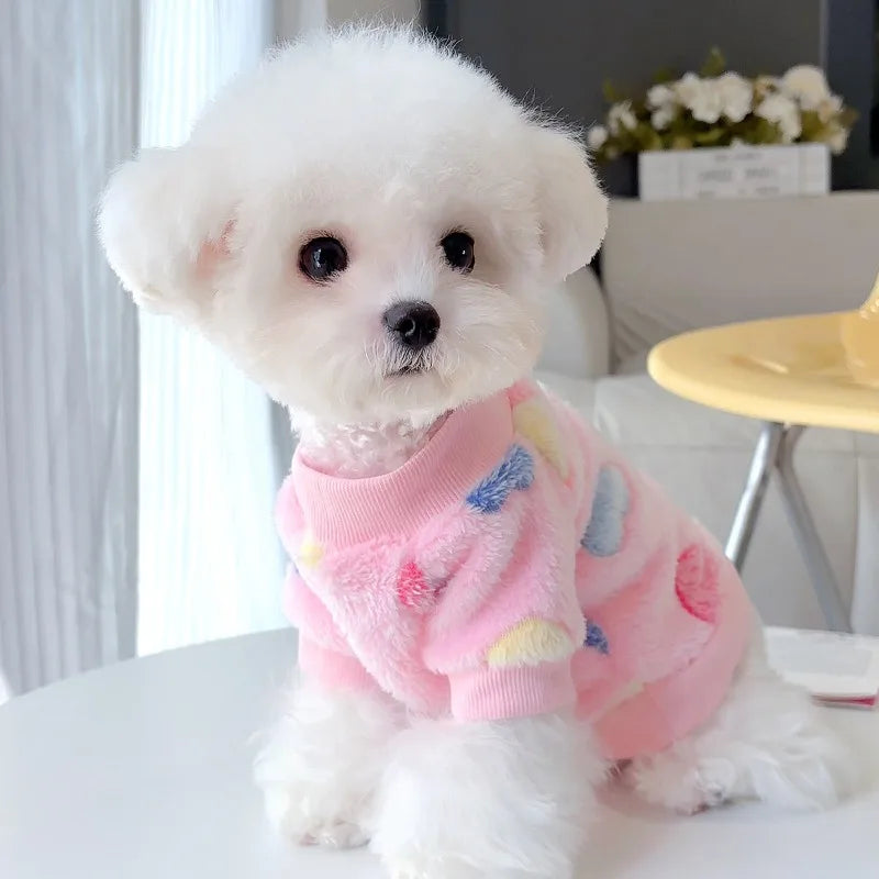 Super Soft Warm Winter Dog Jacket Hearted - MyPetDollar.com