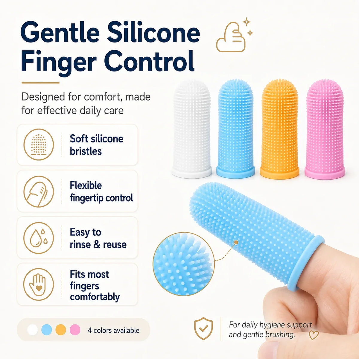 2Pcs/4Pcs Soft Silicone Dog Toothbrush 360° - MyPetDollar.com