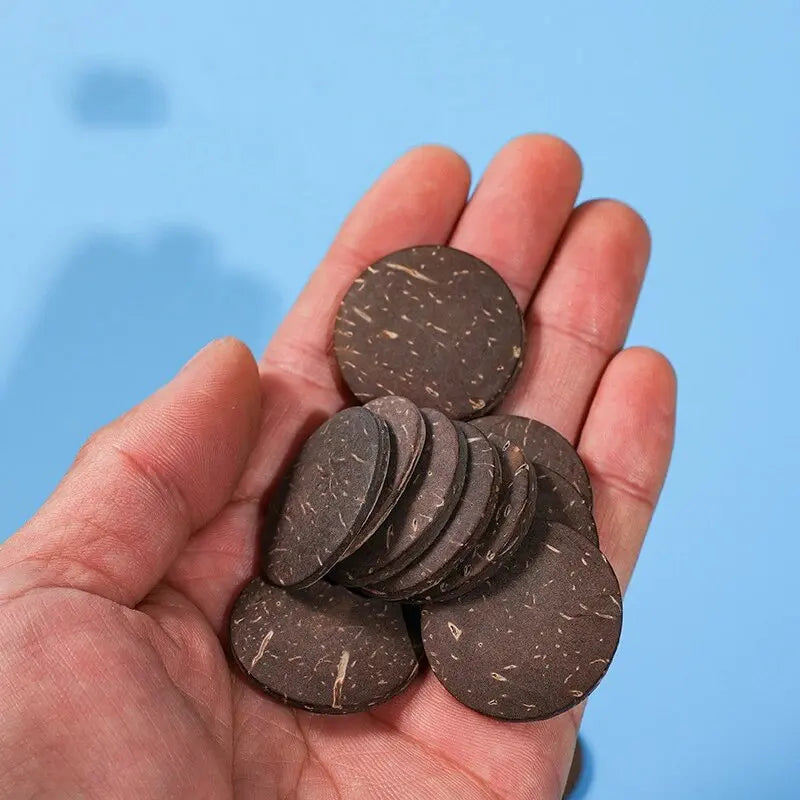 20/50Pcs Natural Coconut Shell Wood Aquarium - MyPetDollar.com